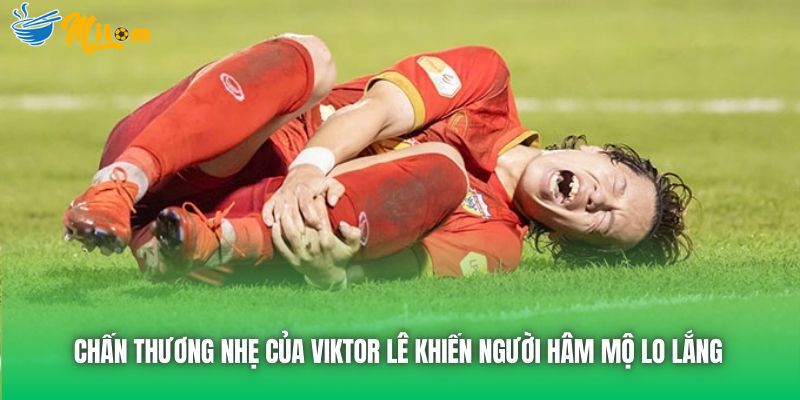 Chấn thương nhẹ của Viktor Lê khiến người hâm mộ lo lắng